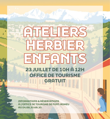 ATELIERS HERBIERS ENFANTS – JEUDI 23 JUILLET