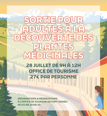 Sortie pour adultes à la découverte des plantes médicinales - 28 juillet