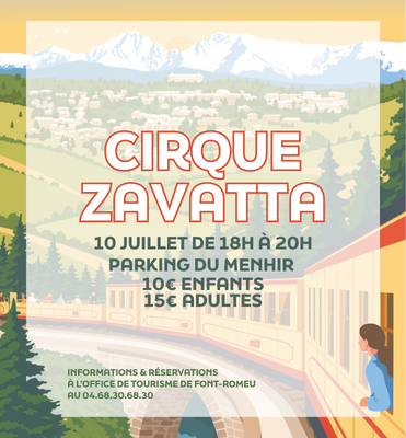 CIRQUE ZAVATTA – VENDREDI 10 JUILLET