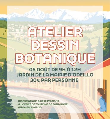 ATELIER DESSIN BOTANIQUE – MERCREDI 05 AOÛT
