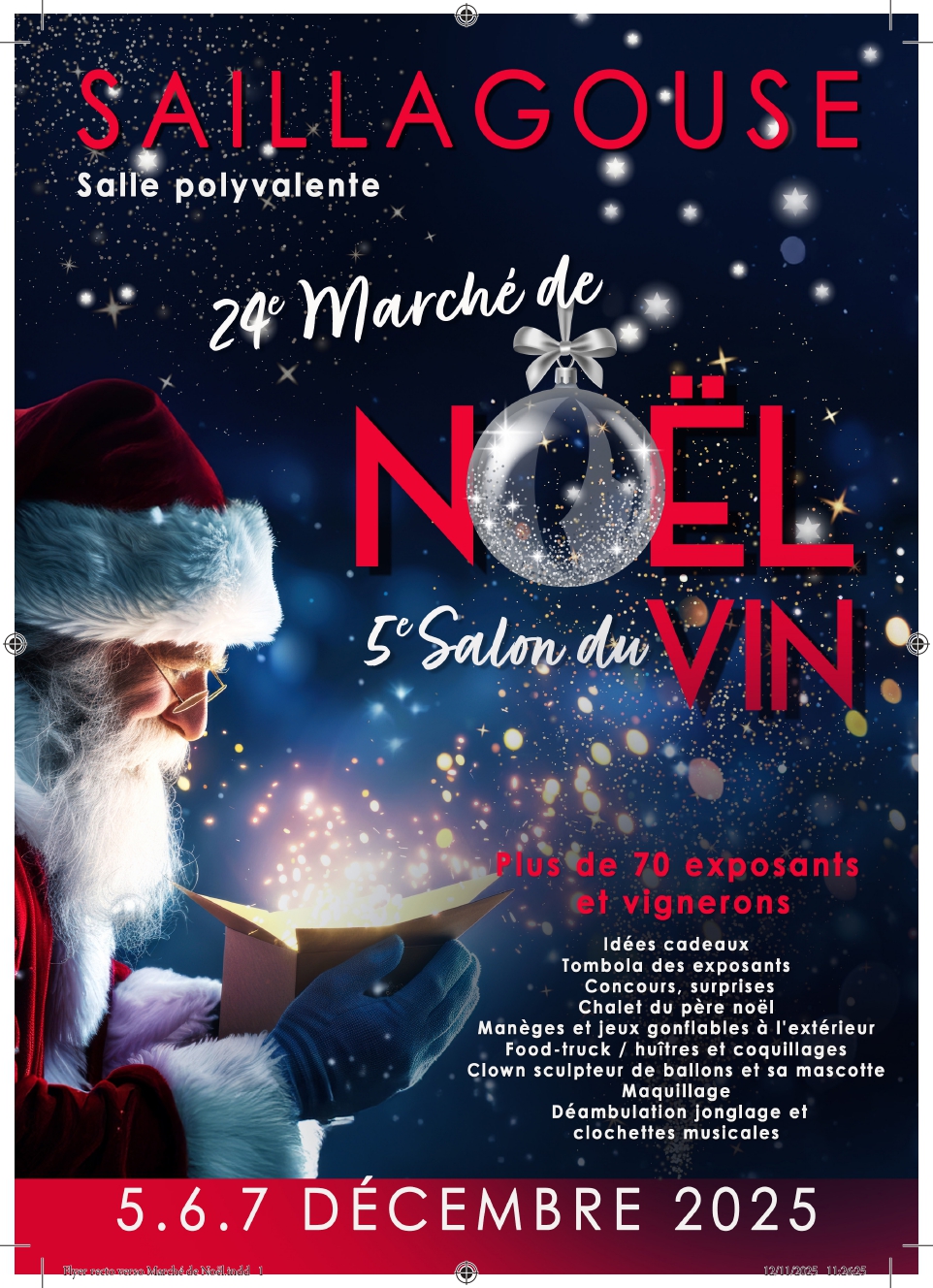 24E MARCHÉ DE NOËL ET SALON DU VIN – SAILLAGOUSE