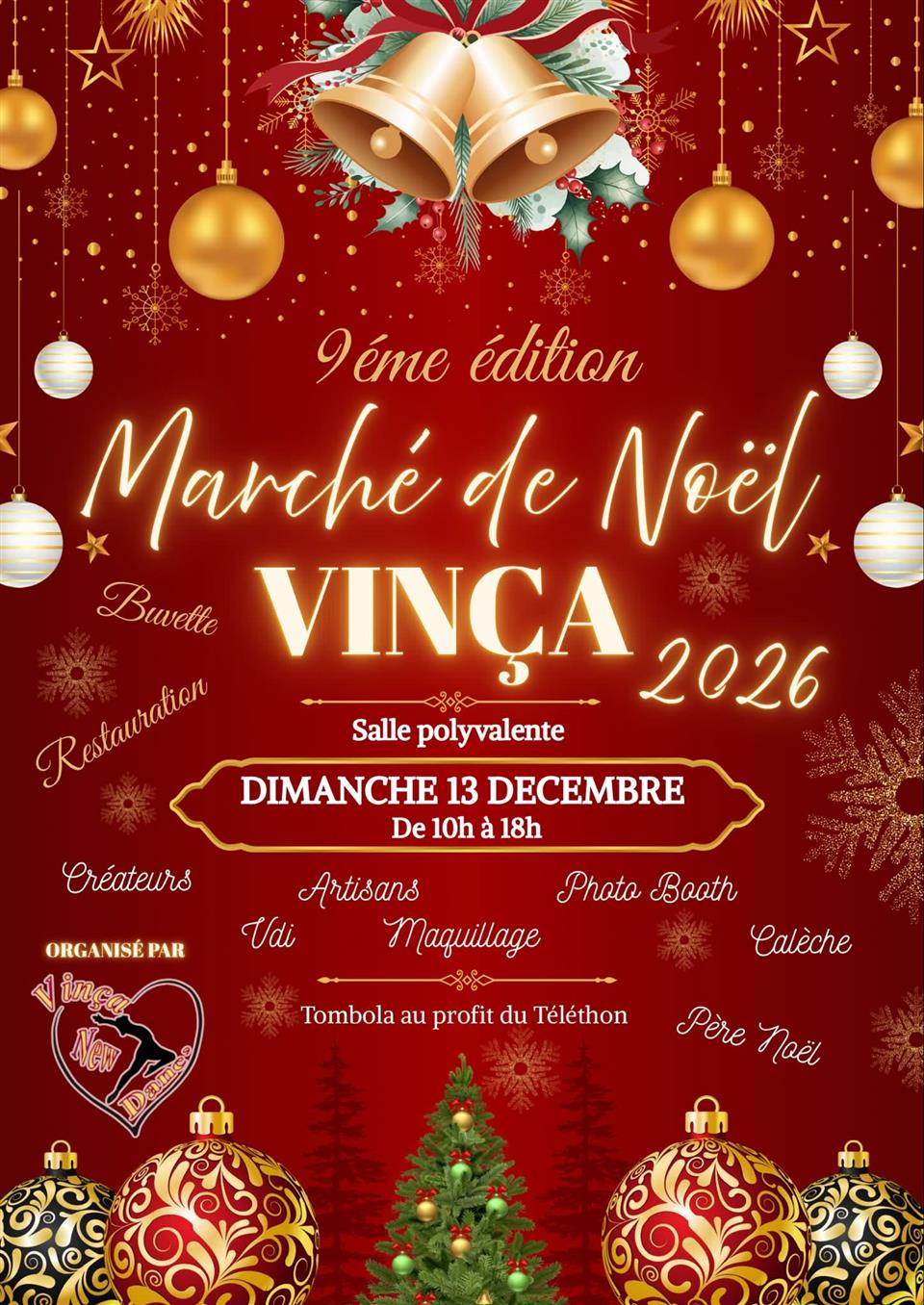 Marché de noël à Vinça