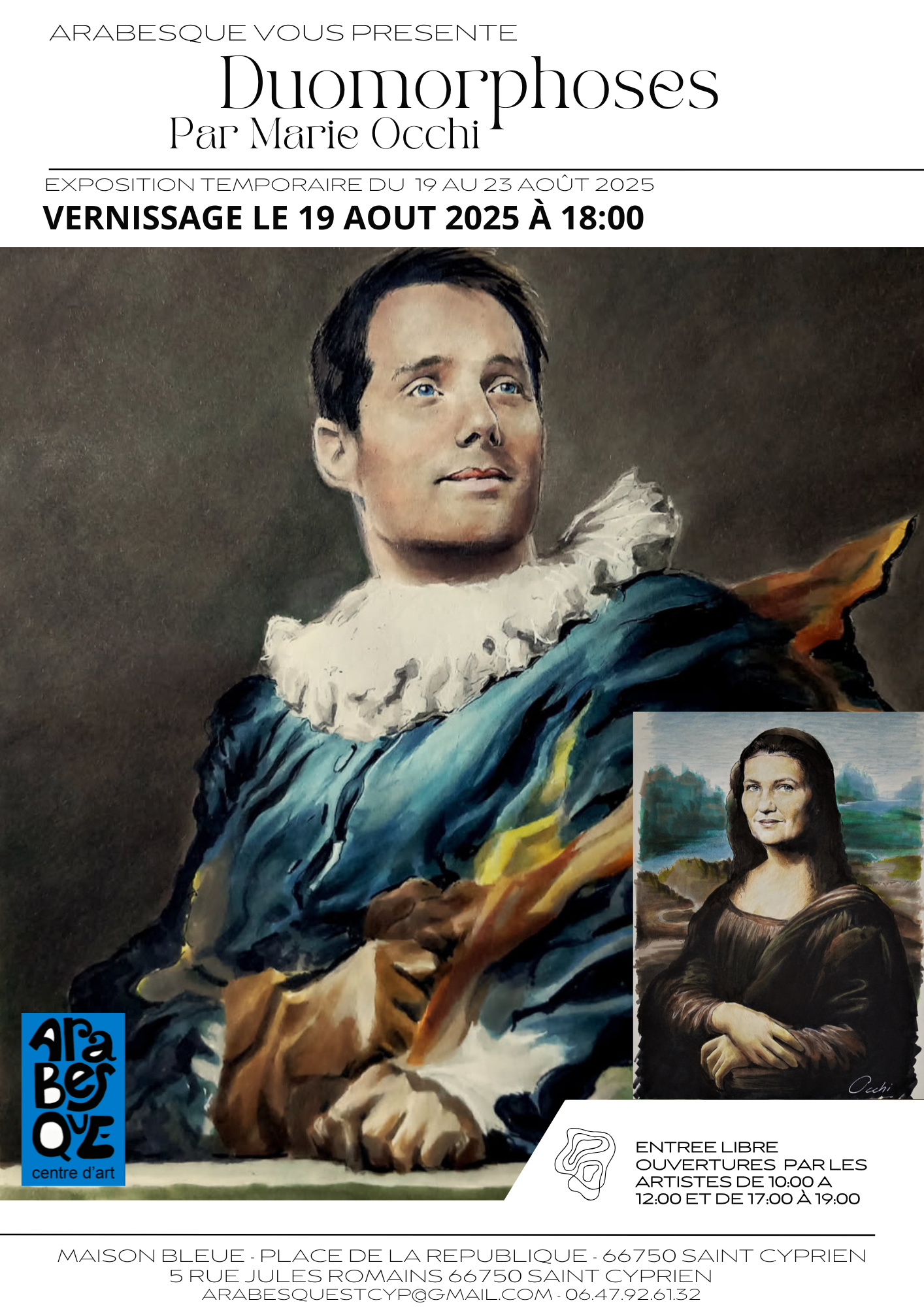 EXPOSITION « DUOMORPHOSES » PAR MARIE OCCHI CHEZ ARABESQUE
