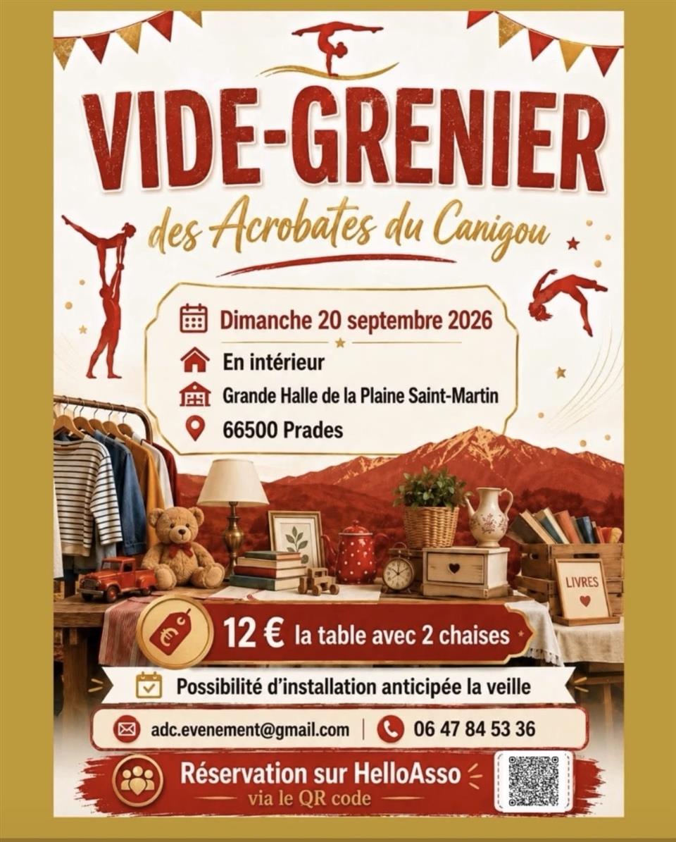 Vide grenier des acrobates du canigou
