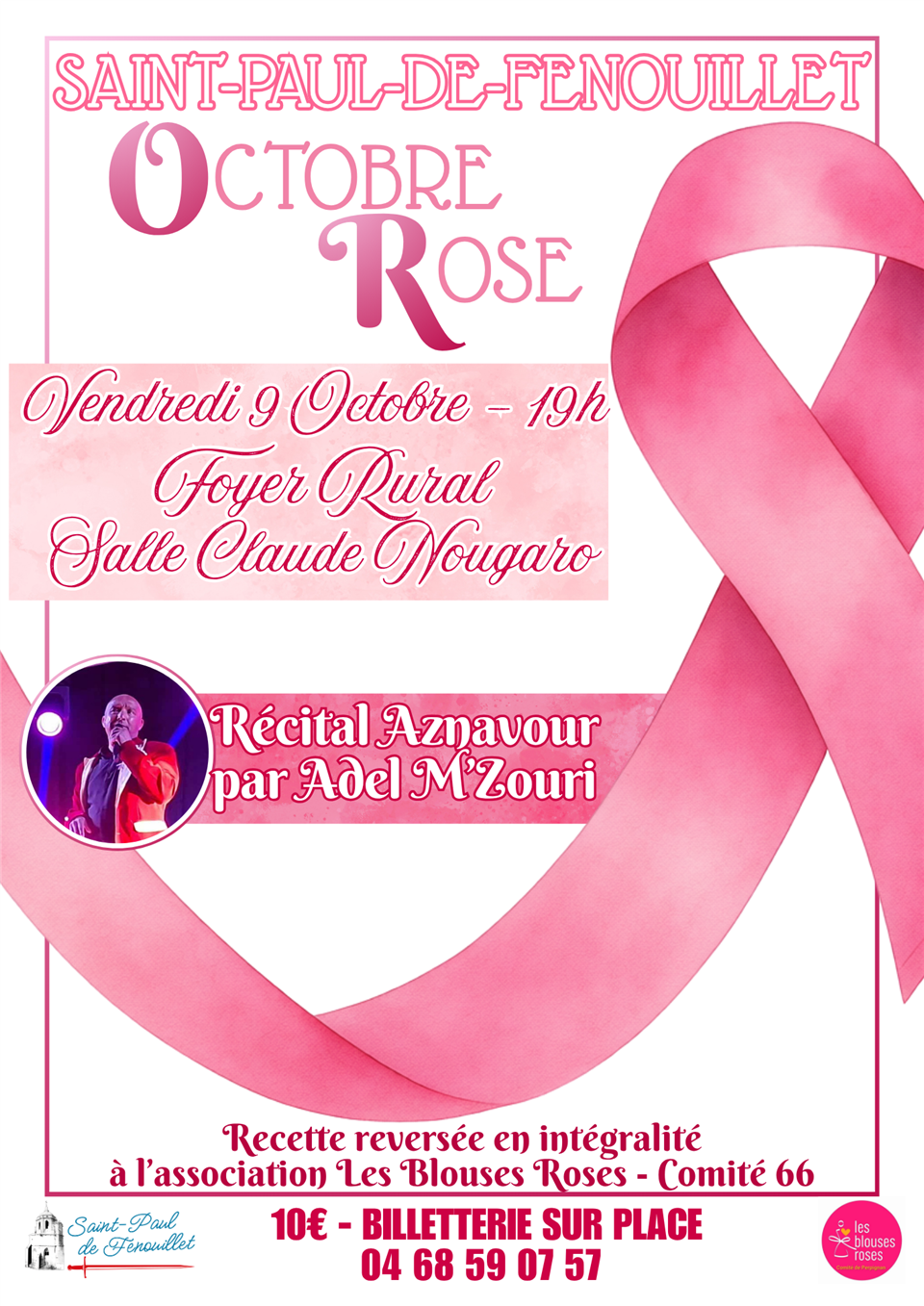 Concert octobre rose: Récital aznavour
