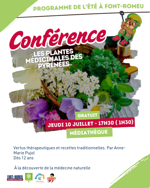 CONFÉRENCE: LES PLANTES MÉDICINALES DES PYRÉNÉES