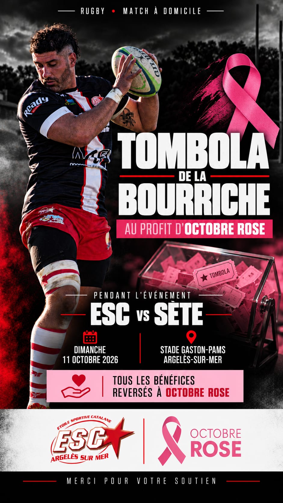 Tombola de la bourriche au profit d’octobre rose