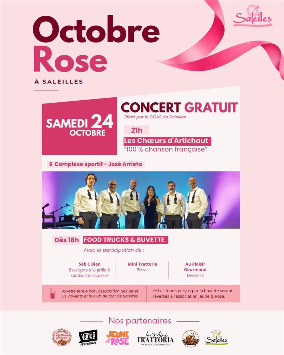 Octobre rose - concert les choeurs d’artichaut