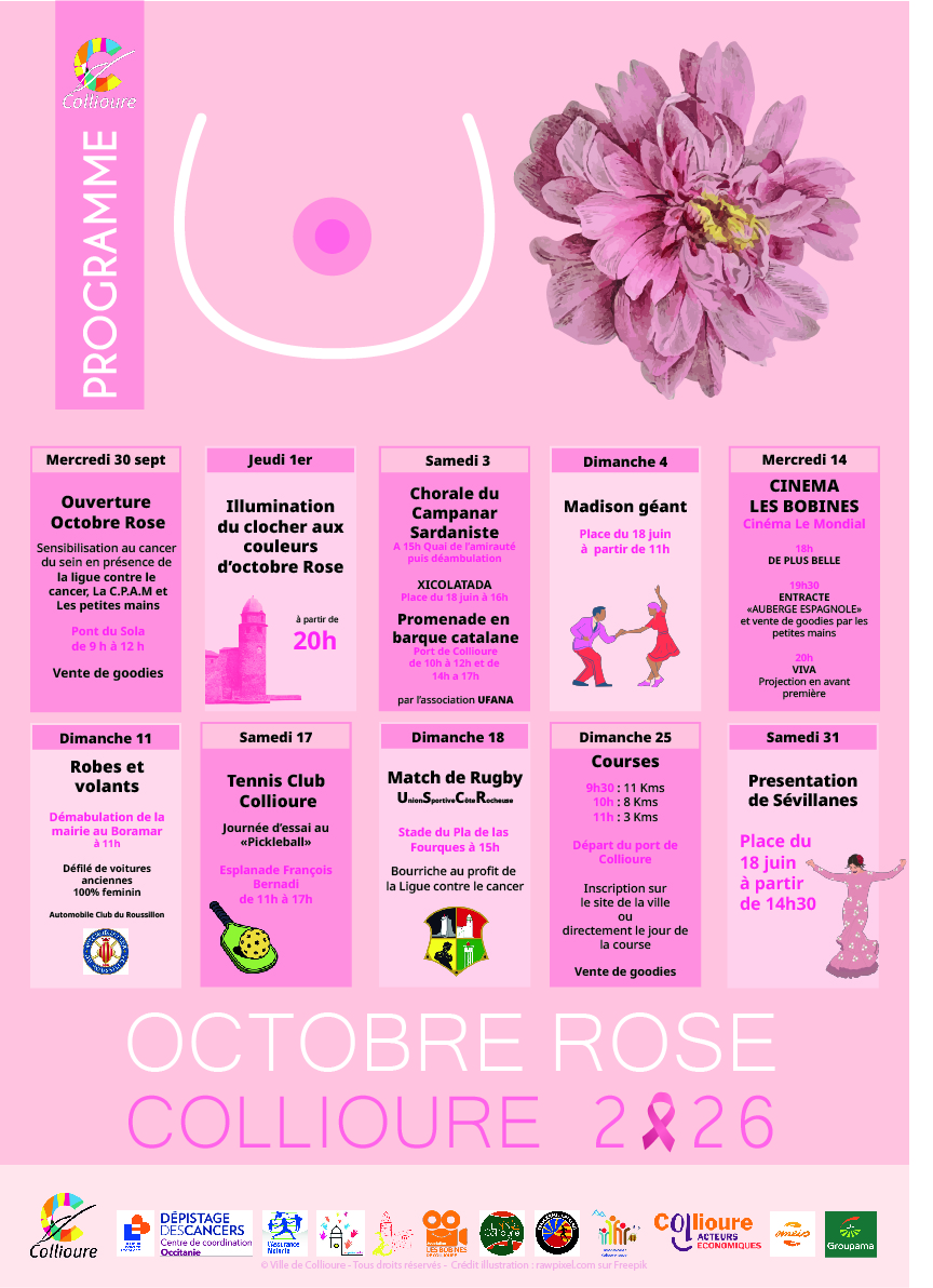 Octobre rose à Collioure