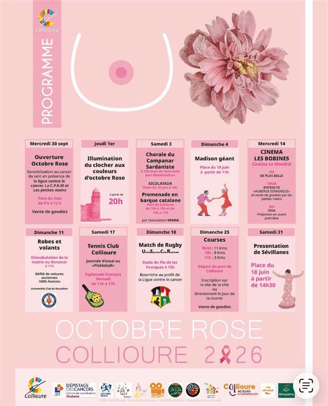 Octobre rose à Collioure