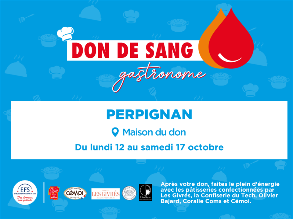 Don de sang gastronome