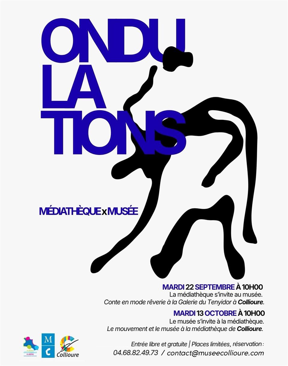 Ondulations: Le mouvement et le musée à la médiathèque de Collioure.