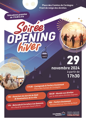 SOIRÉE OPENING HIVER 2024 2025