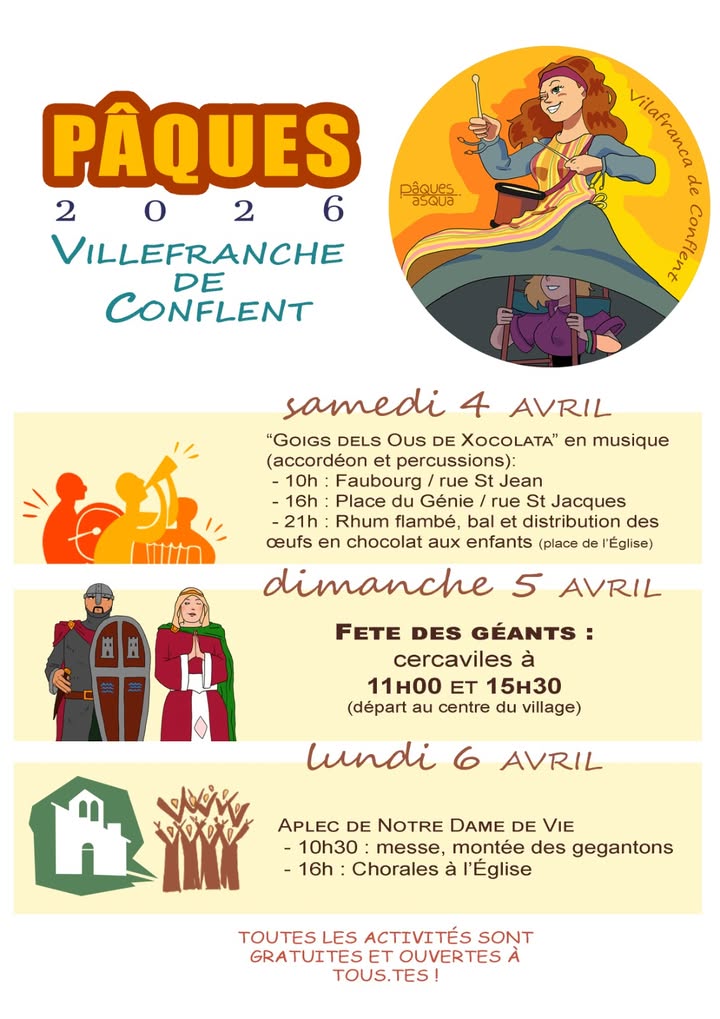 FÊTES DE PÂQUES – DÉFILÉ DES GEANTS