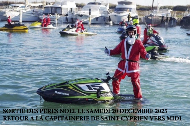 SORTIE DES PERES NOEL EN JET SKI