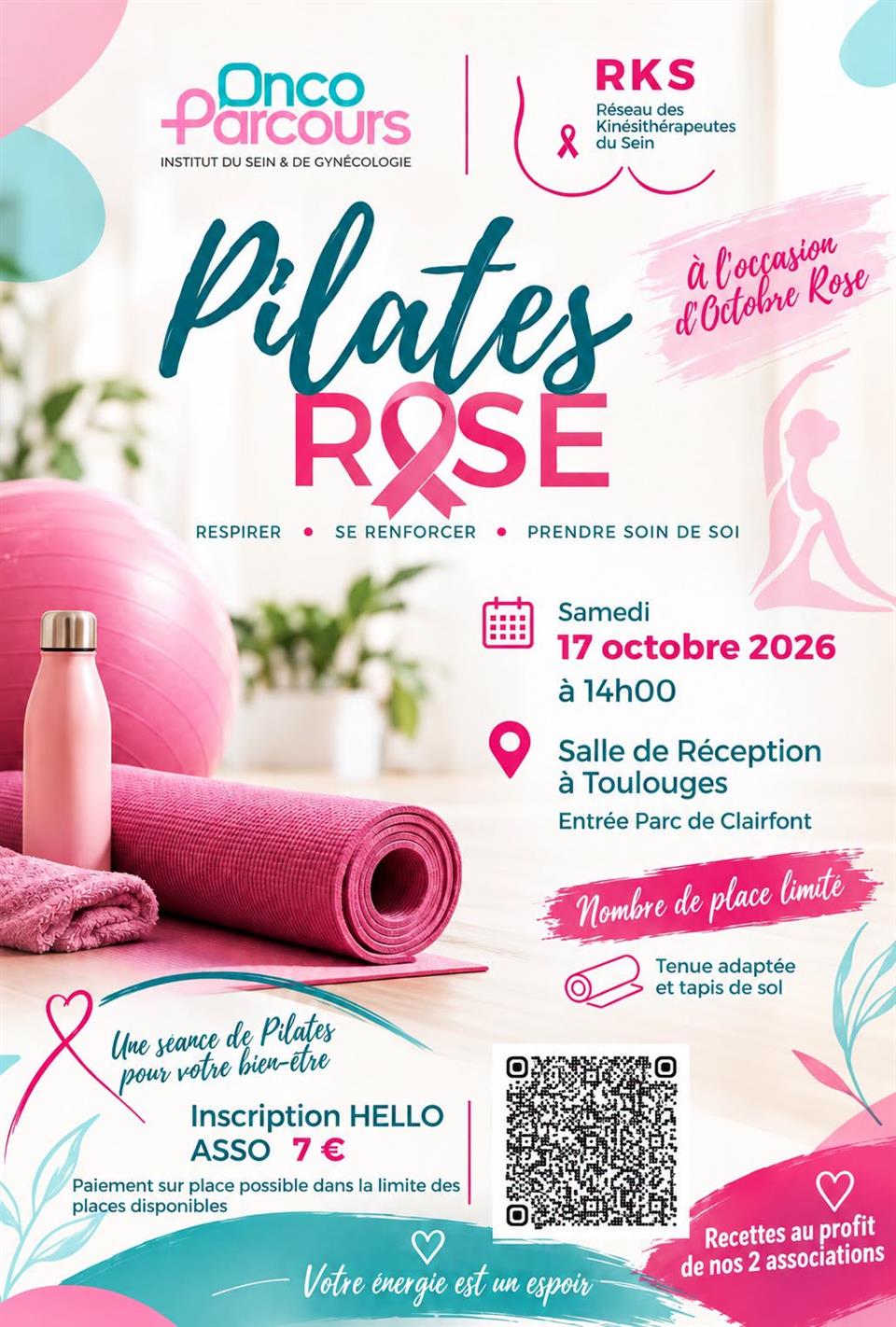 Octobre rose - pilates rose