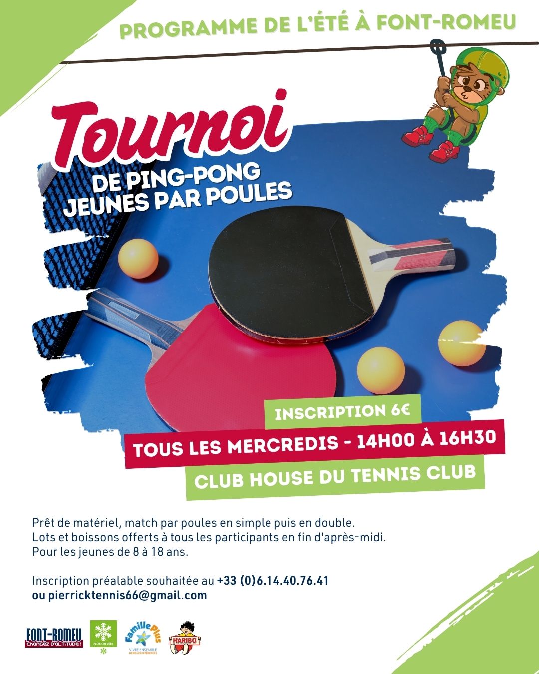 TOURNOI DE PING PONG JEUNES PAR POULES
