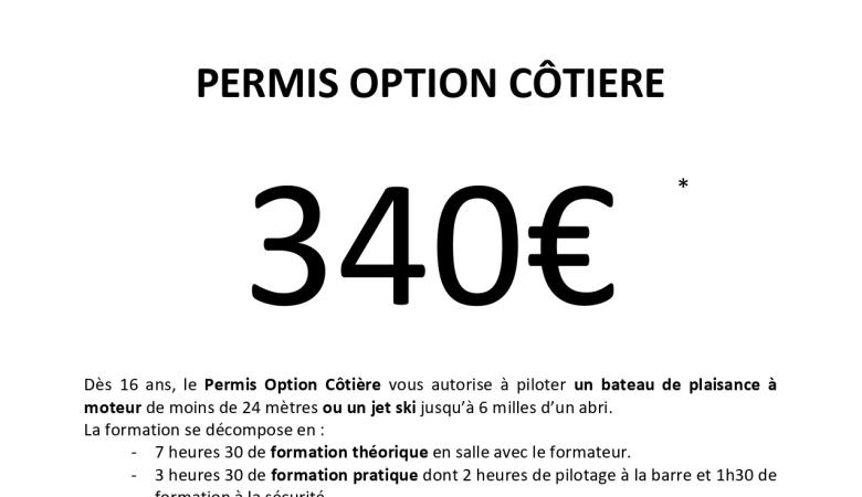 Permis option cotiere