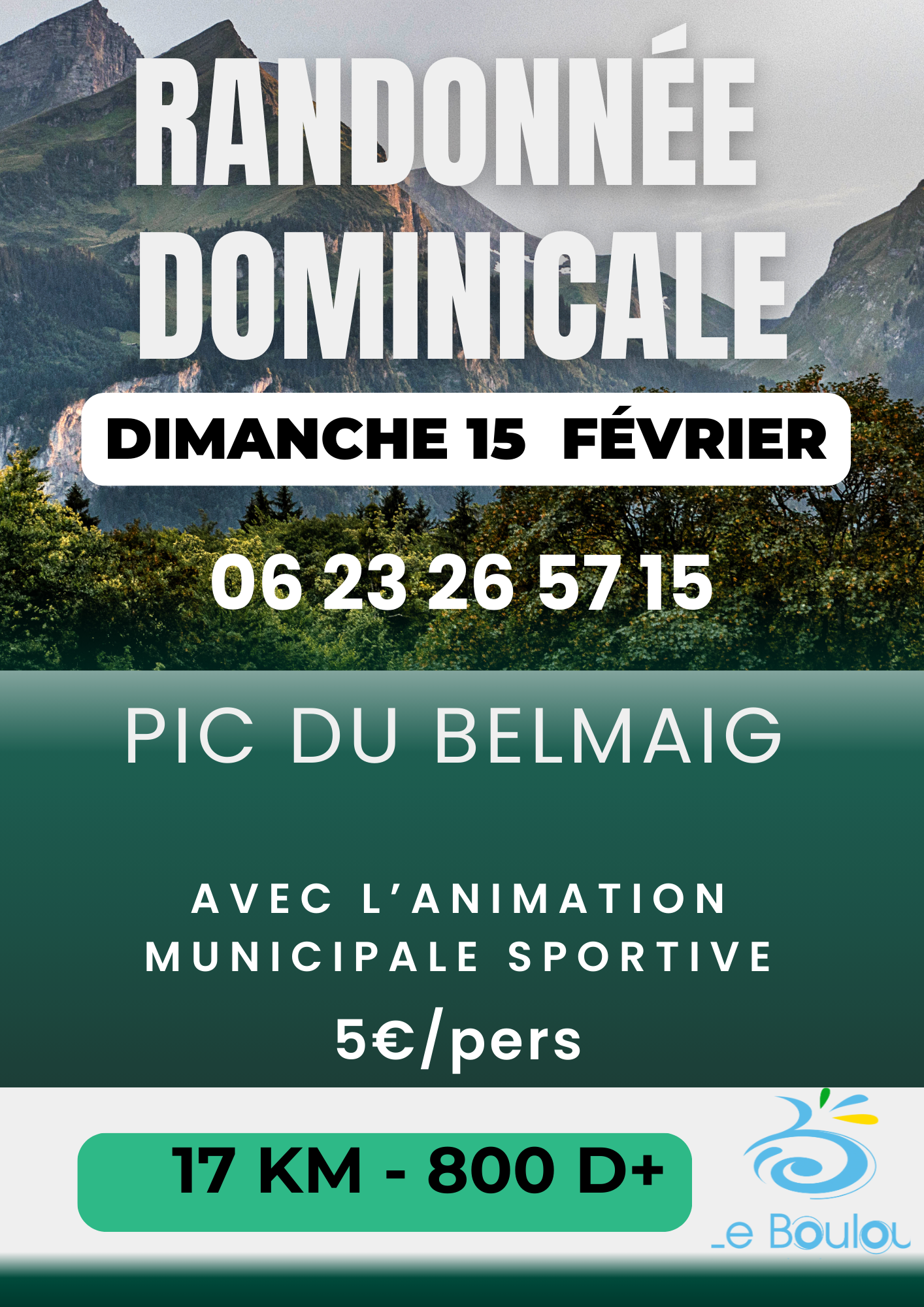RANDONNÉE DOMINICALE PIC DU BELMAIG