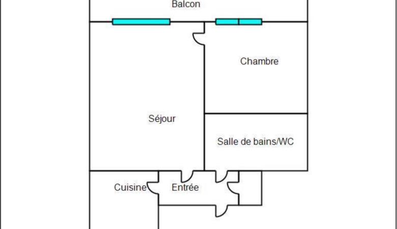 Plan T1 Bis Le Palais