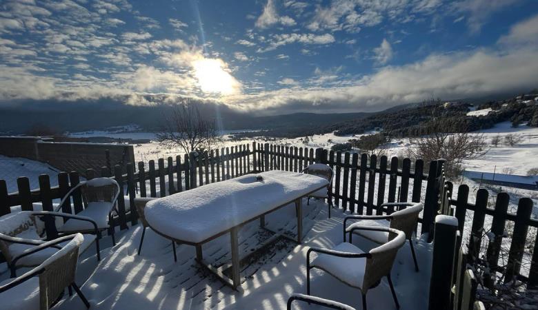 Pleiades-terrasse hiver-coucher de soleil