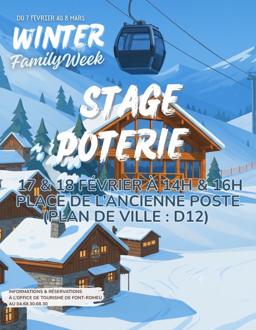 WINTER FAMILY WEEK - STAGE POTERIE-OT FONT-ROMEU