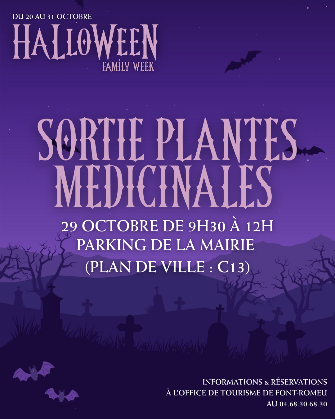 HALLOWEEN FAMILY WEEKS – SORTIE PLANTES MEDICINALES