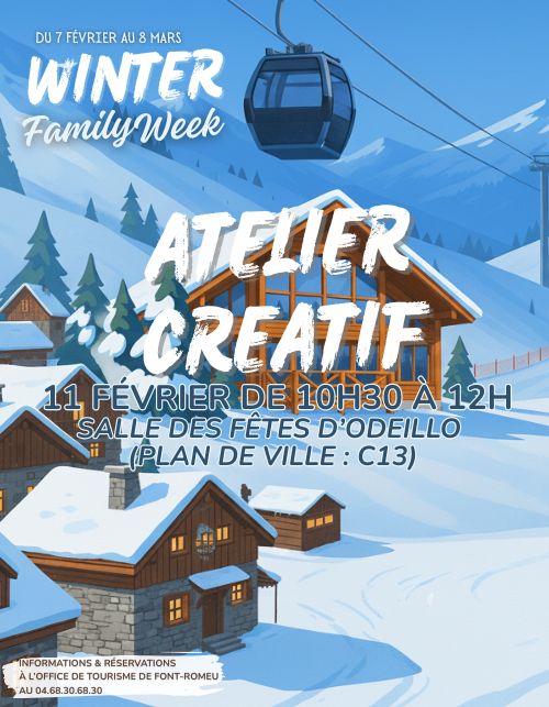 WINTER FAMILY WEEK – ATELIER CREATIF – LES ANIMAUX DE LA MONTAGNE
