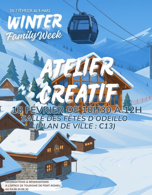 WINTER FAMILY WEEK - ATELIER CREATIF - LES ANIMAUX DE LA MONTAGNE - 18 Février-OT FONT-ROMEU