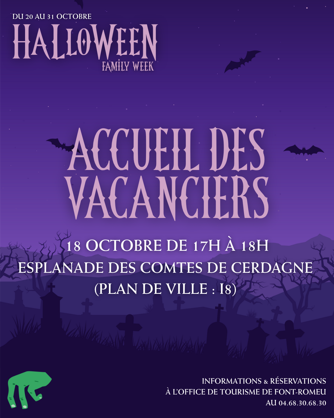 HALLOWEEN FAMILY WEEKS – ACCUEIL DES VACANCIERS