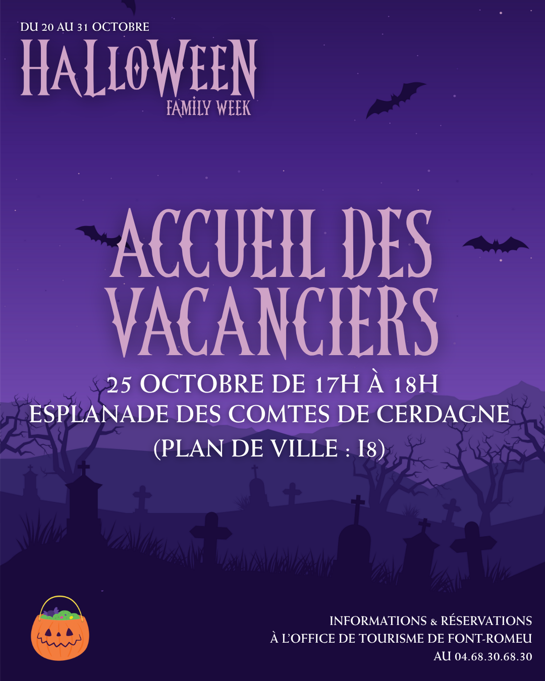 HALLOWEEN FAMILY WEEKS – ACCUEIL DES VACANCIERS