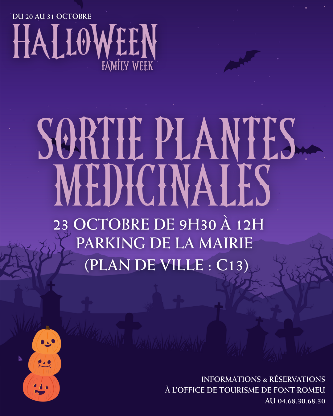 HALLOWEEN FAMILY WEEKS – SORTIE PLANTES MEDICINALES