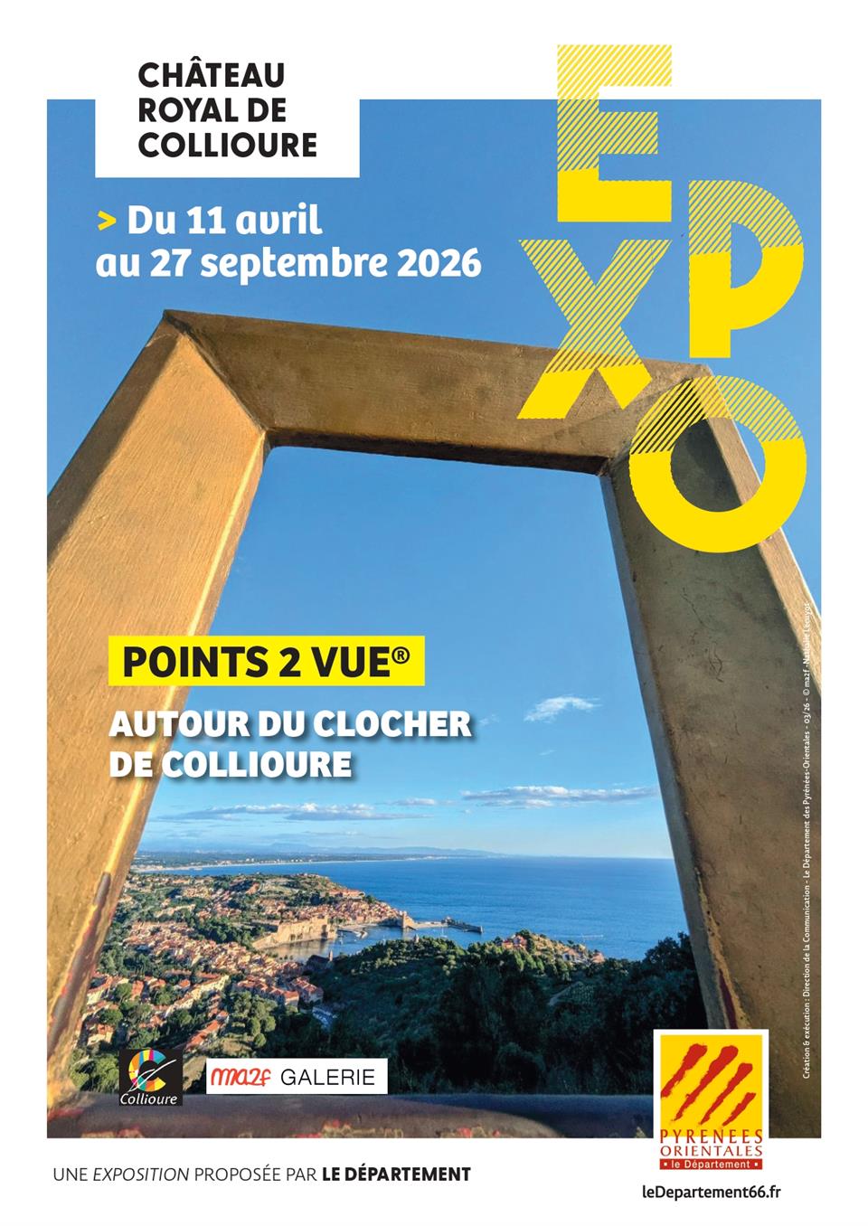 Exposition autour du clocher de Collioure