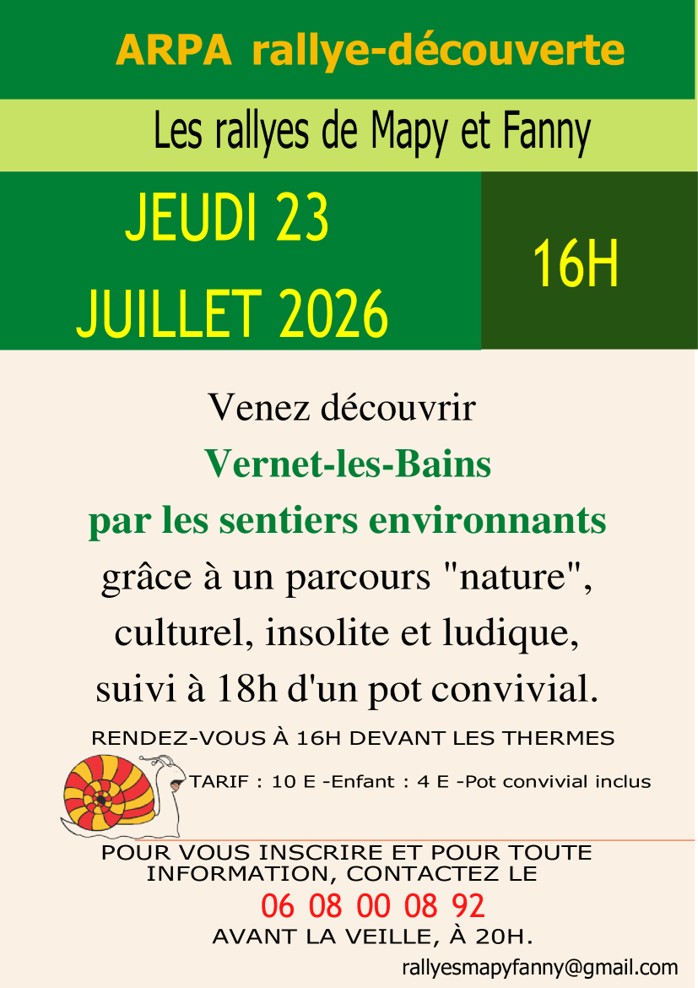 Rallye découverte : Vernet-les-Bains par les sentiers environnants