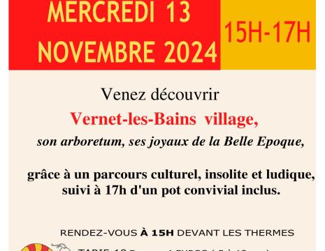 RALLYE DÉCOUVERTE : PARCOURS VILLAGE Le 13 nov 2024