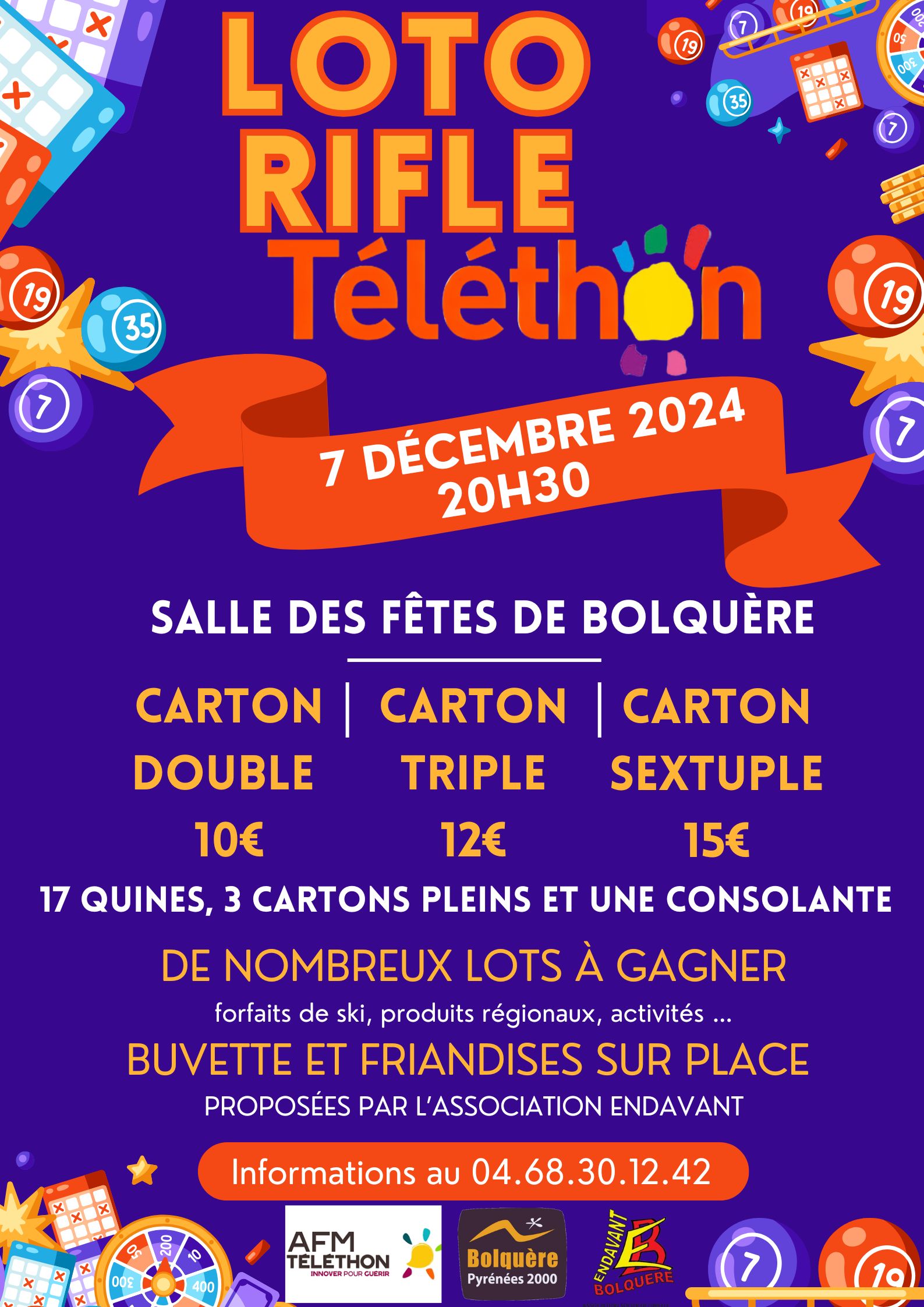 RIFLE – LOTO AU PROFIT DU TELETHON