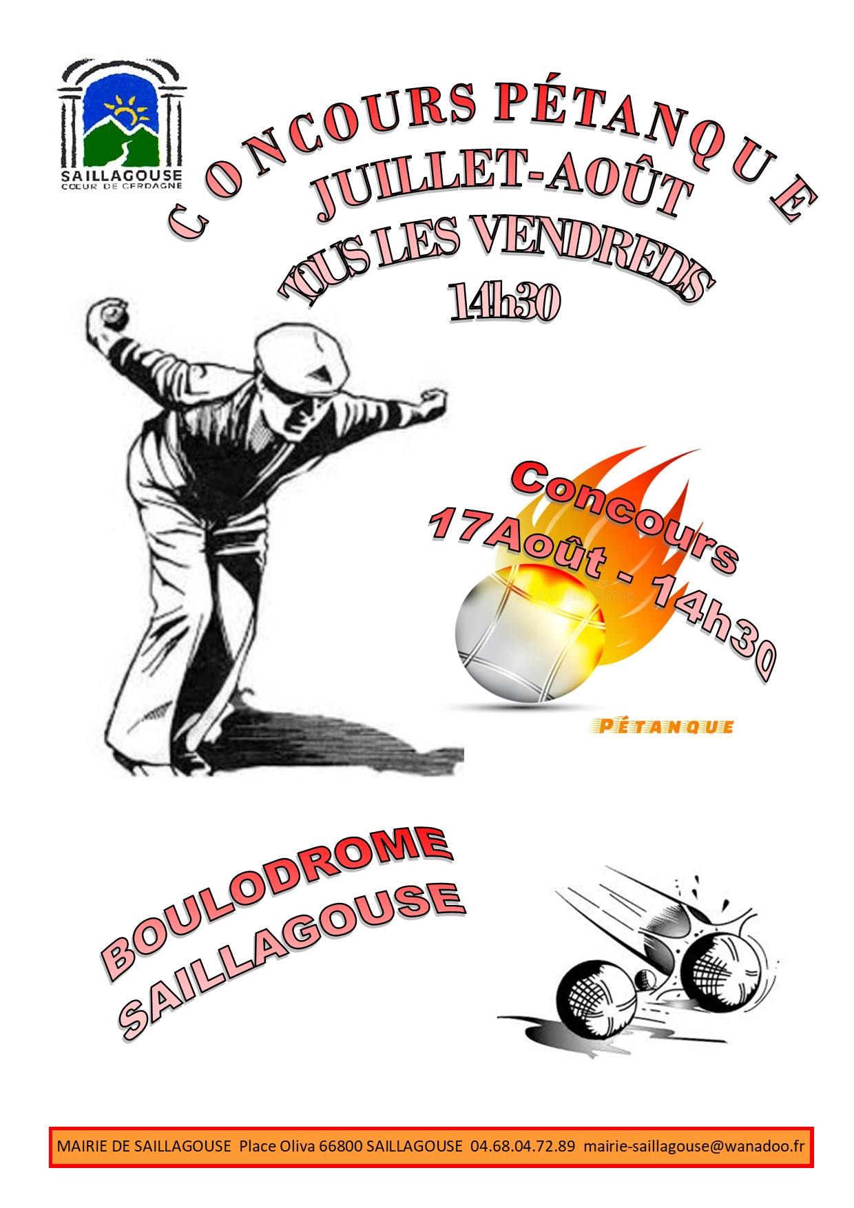 CONCOURS DE PÉTANQUE EN DOUBLETTE – SAILLAGOUSE