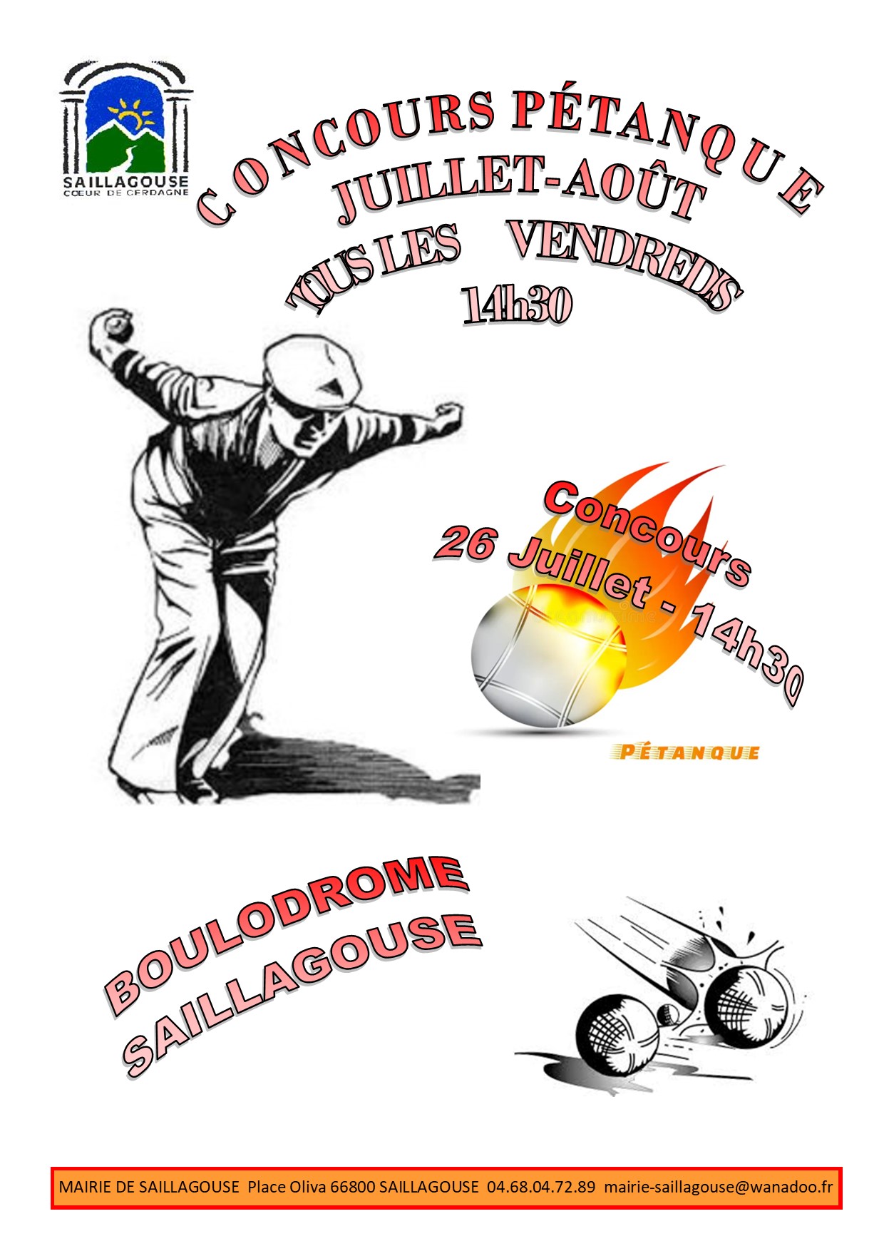 CONCOURS DE PÉTANQUE EN DOUBLETTE – SAILLAGOUSE