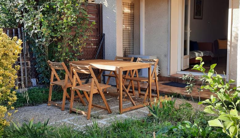 Salon de jardin côté pièce à vivre