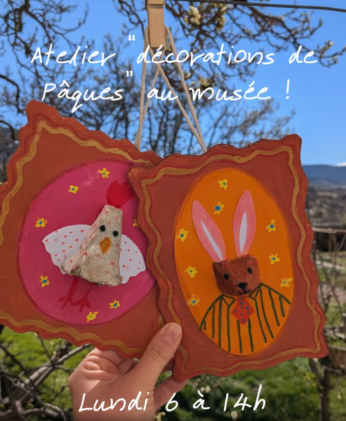ATELIER  « DÉCORATION DE PÂQUES » AU MUSÉE DE CERDAGNE – SAINTE-LÉOCADIE