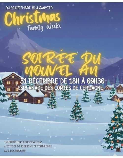 CHRISMAS FAMILY WEEKS – SOIRÉE DU NOUVEL AN – L’ULTIM : DJS & FEU D’ARTIFICE