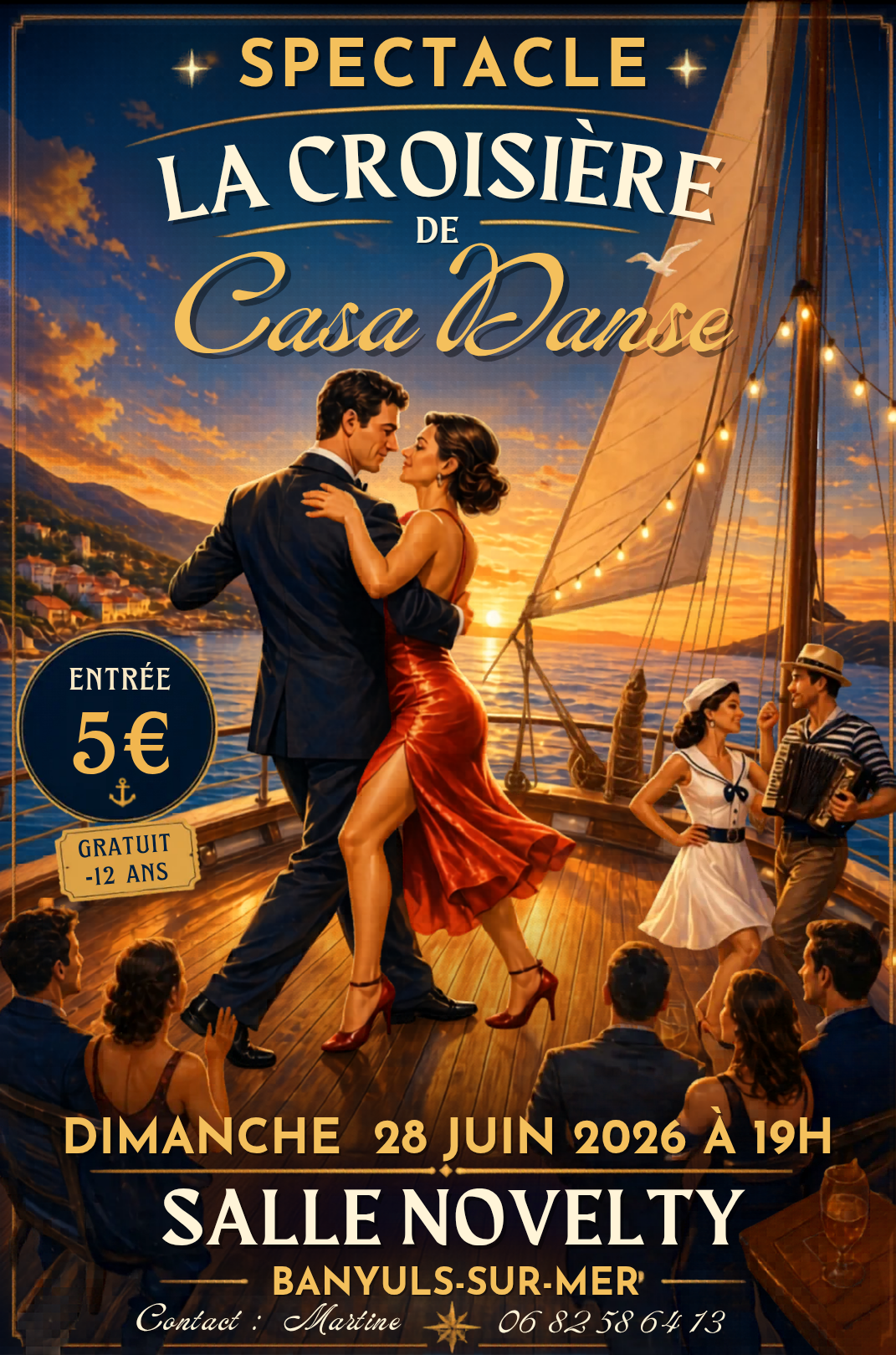 Spectacle "la croisière de casa danse"