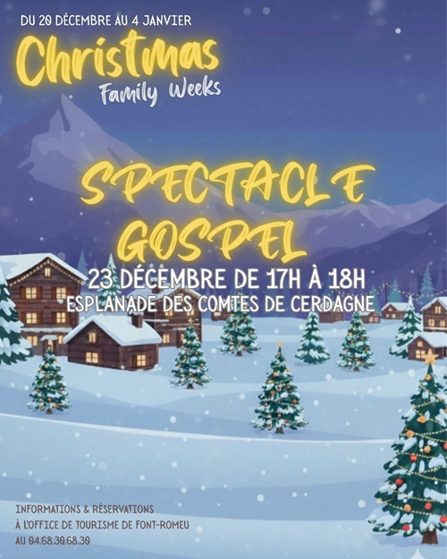CHRISMAS FAMILY WEEKS – SPECTACLE GOSPEL – COMPAGNIE HARMONY
