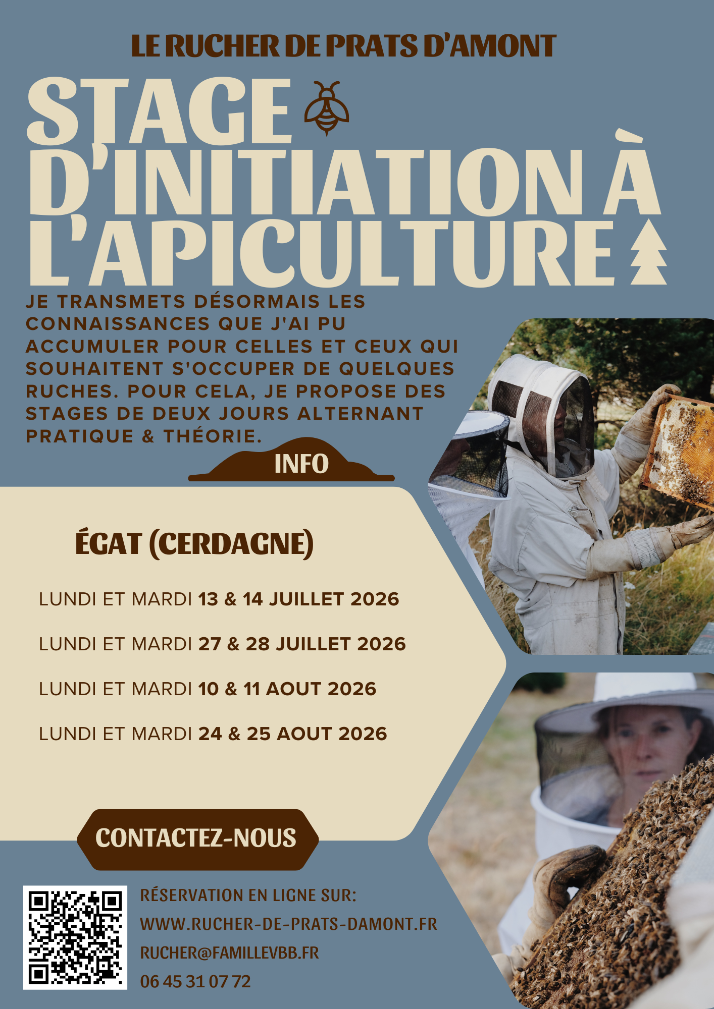 Stage apiculture - initiation à l’apiculture