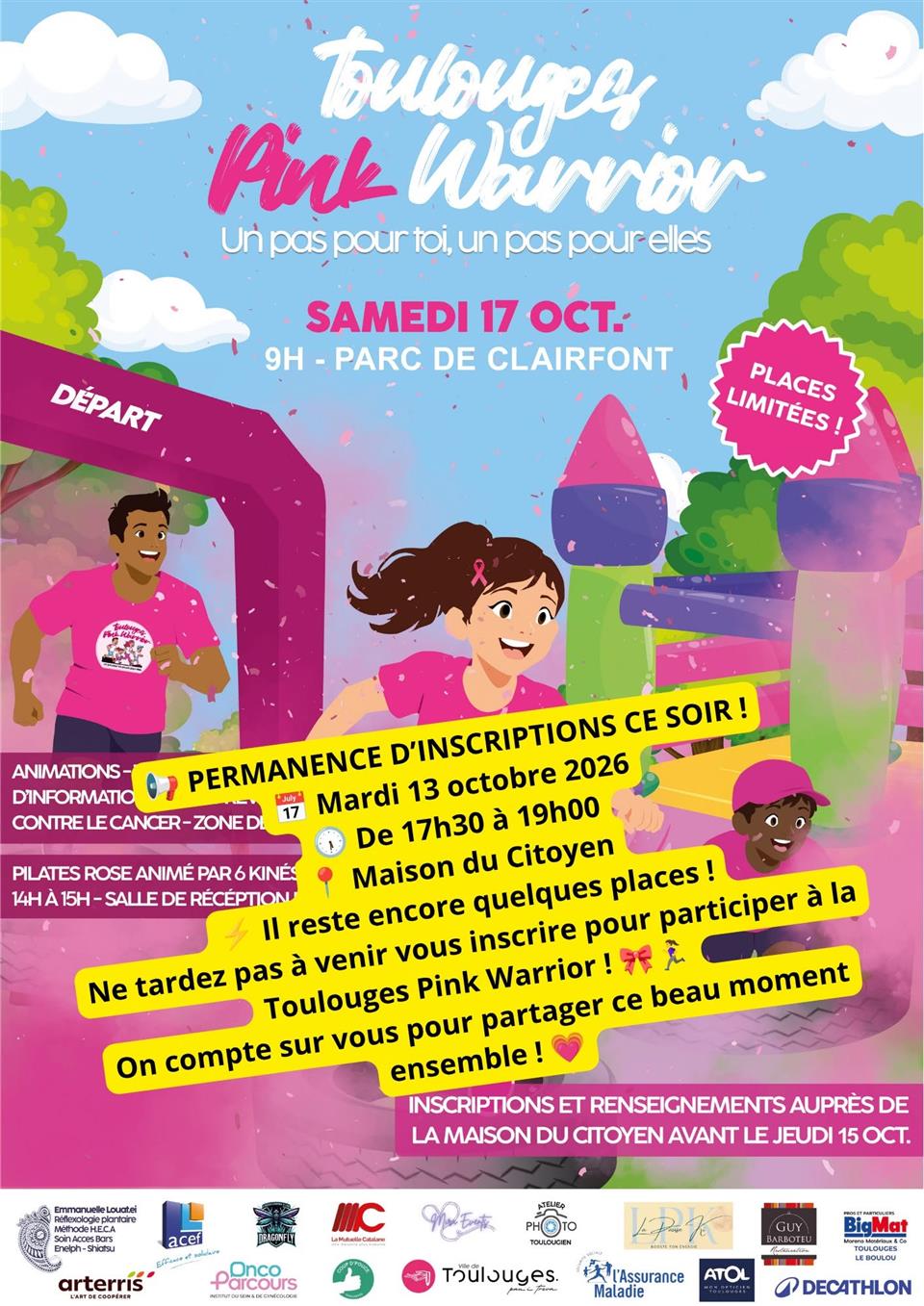 Octobre rose: Toulouges pink warrior