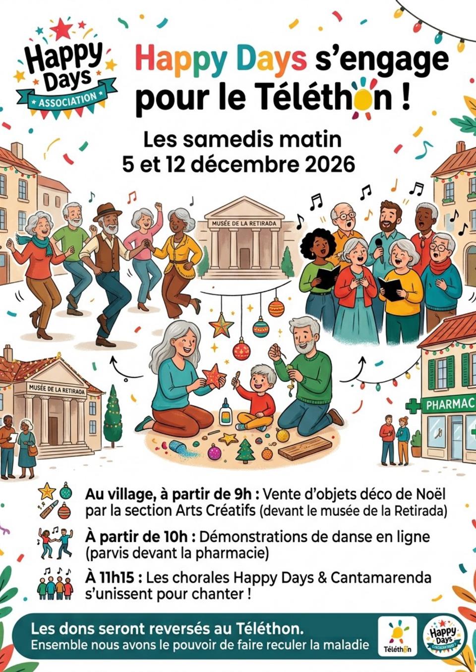 Telethon 2026 - happy days de la retraite sportive