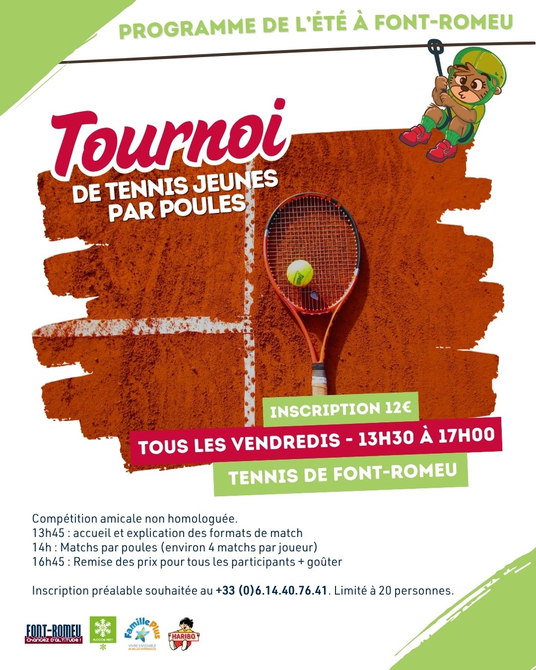 TOURNOI DE TENNIS JEUNES PAR POULES