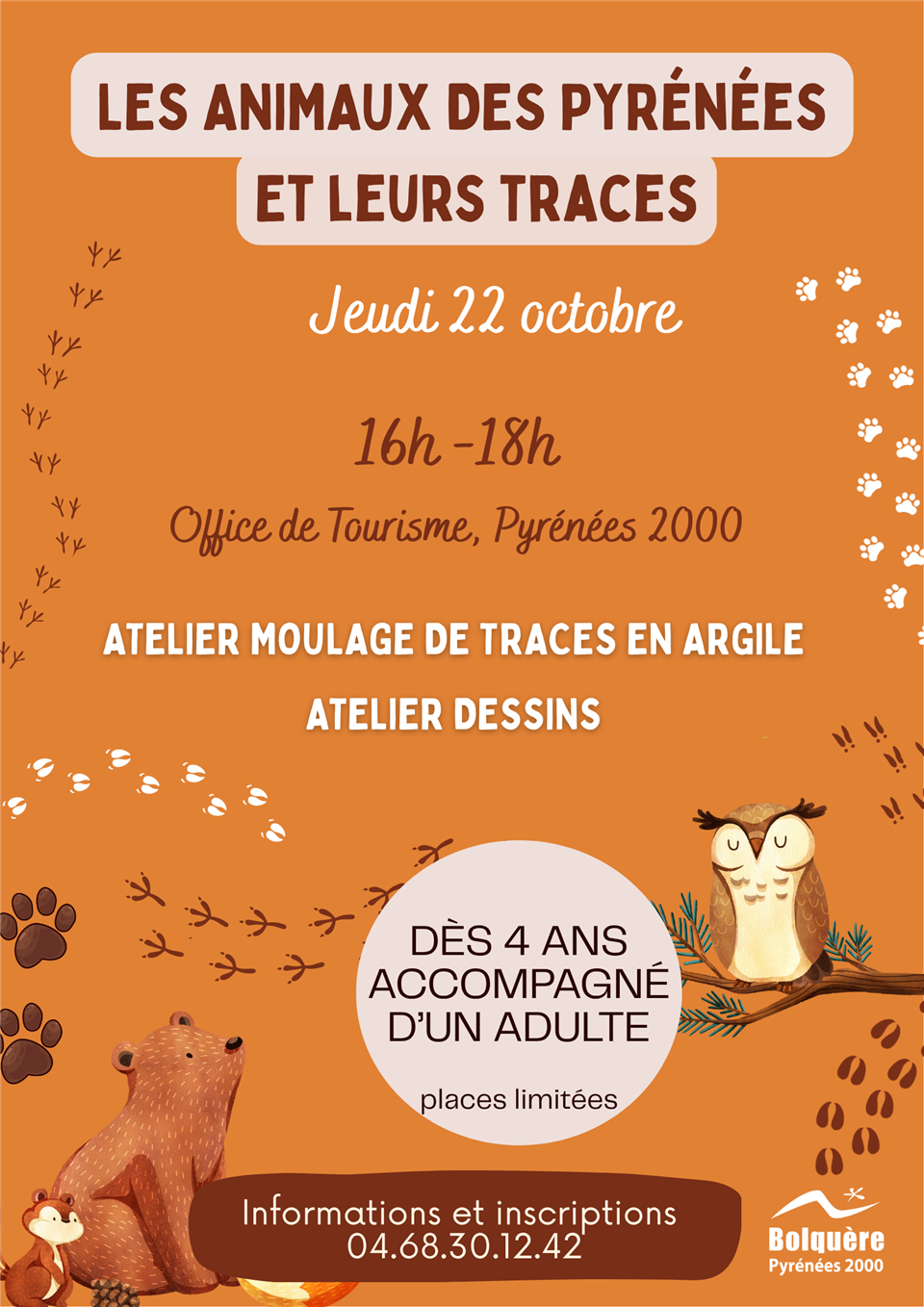 Atelier creatif: Animaux des pyrenees