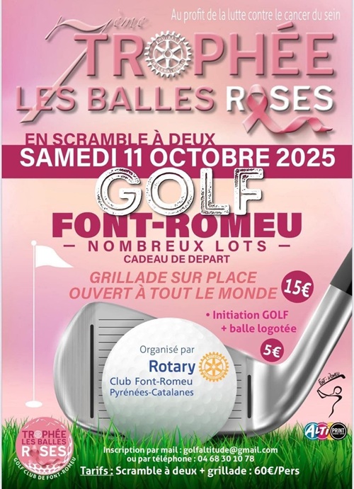 OCTOBRE ROSE – 7ÈME TROPHÉE LES BALLES ROSES