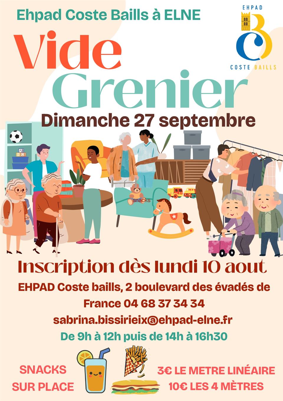 Vide-grenier familial EHPAD d’Elne